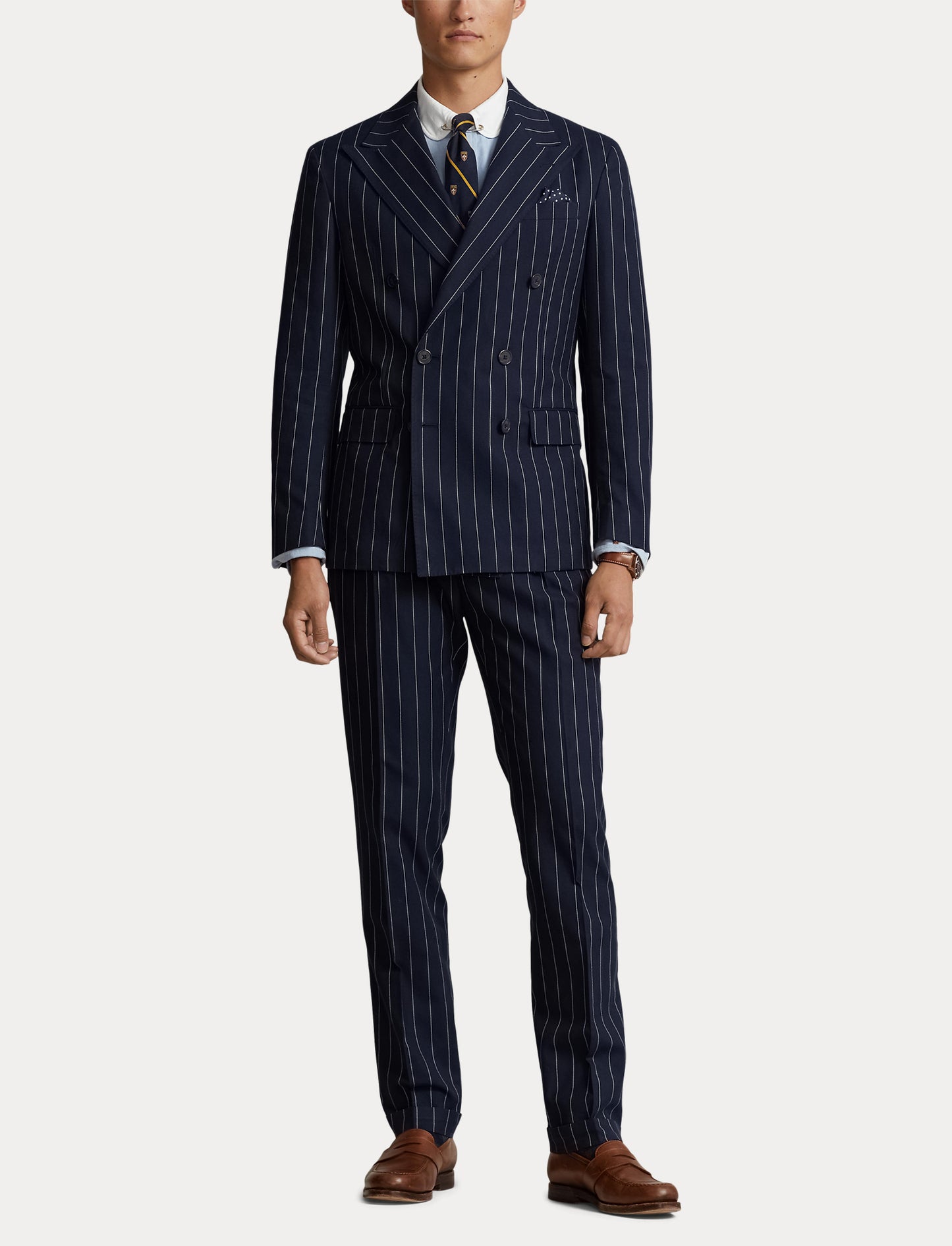 Polo Ralph Lauren Pinstripe Double Breast Jacket Navy/Cream