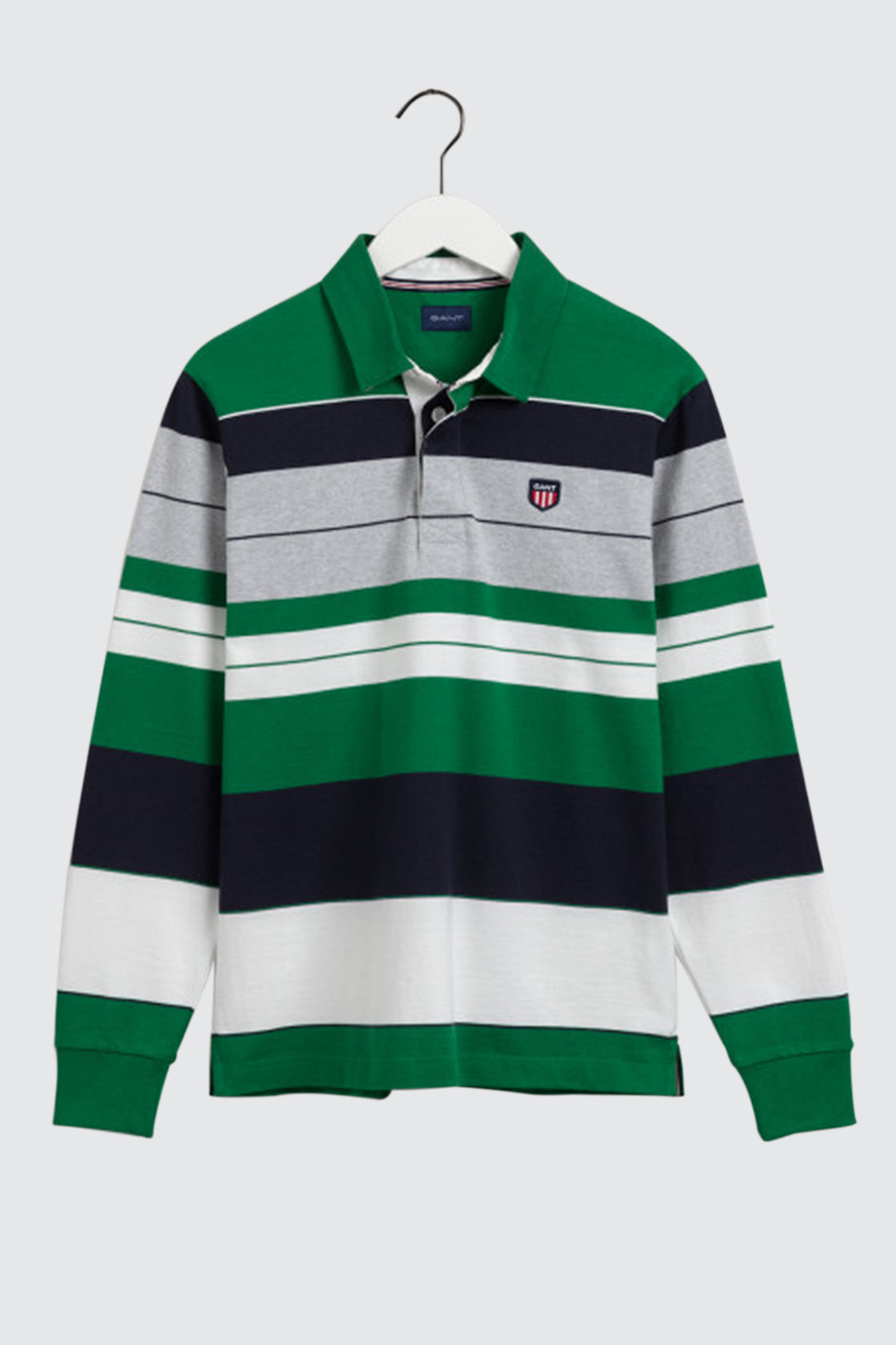 Gant Striped Retro Rugger Green