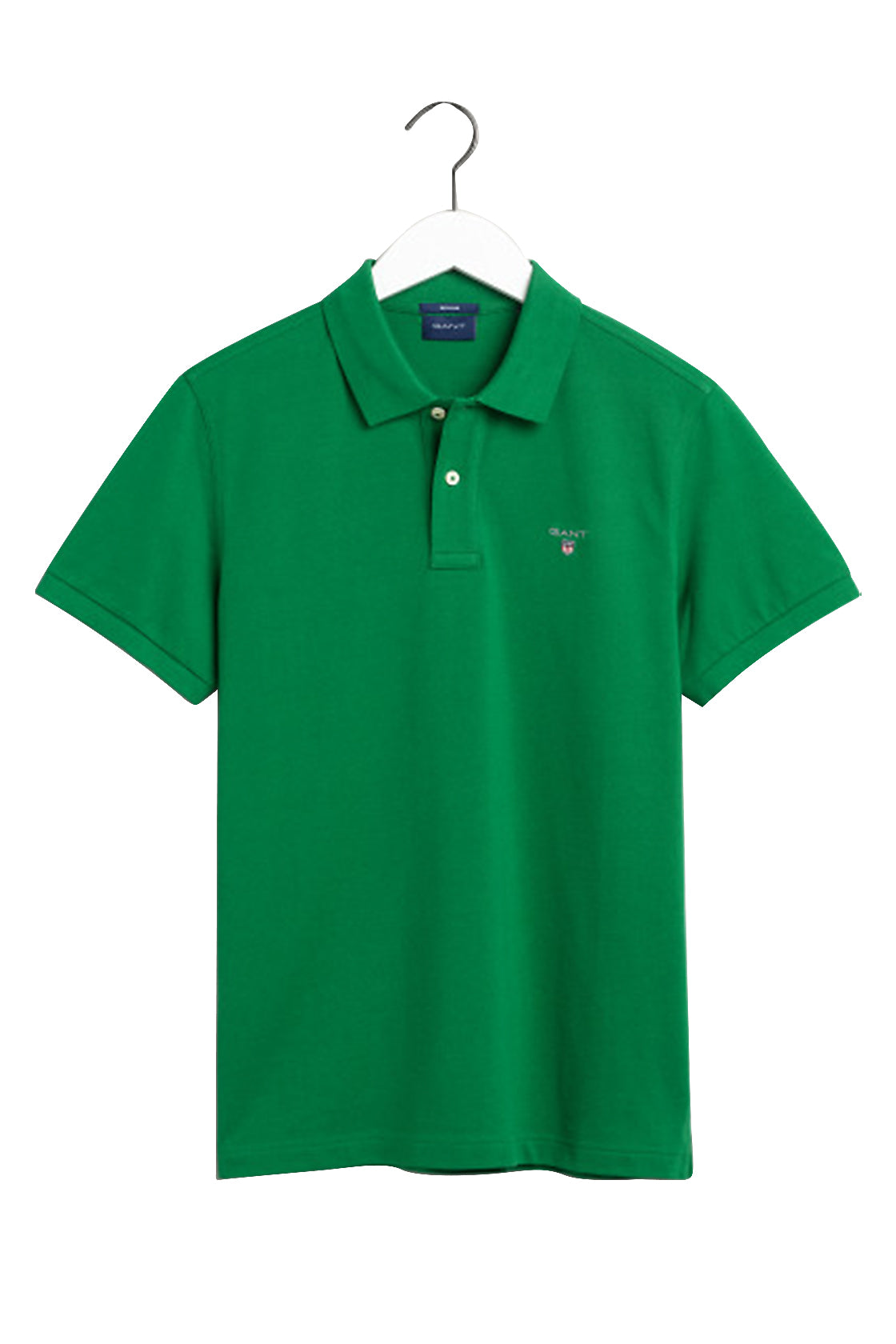 Gant Solid Pique Short Sleeve Rugger Lavish Green