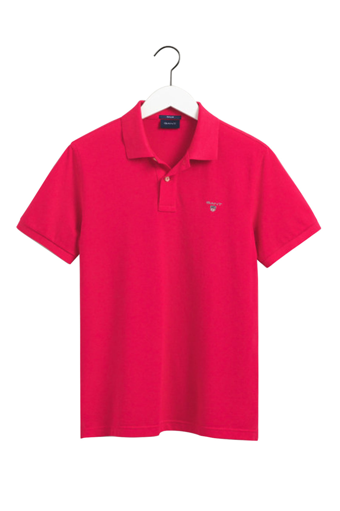 Gant Solid Pique Short Sleeve Rugger Preppy Pink