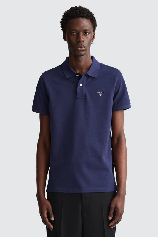 Gant Solid Pique Short Sleeve Rugger