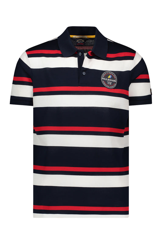 Paul & Shark Polo Navy Multi Stripe
