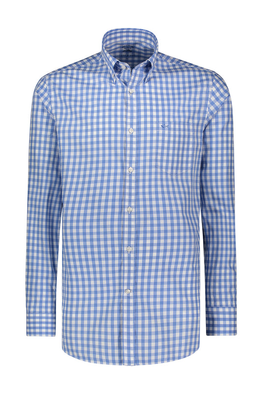 Paul & Shark Check Shirt Light Blue