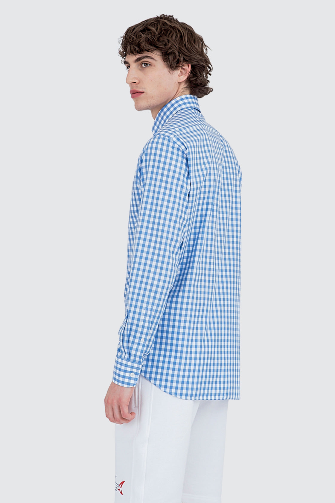 Paul & Shark Check Shirt Light Blue