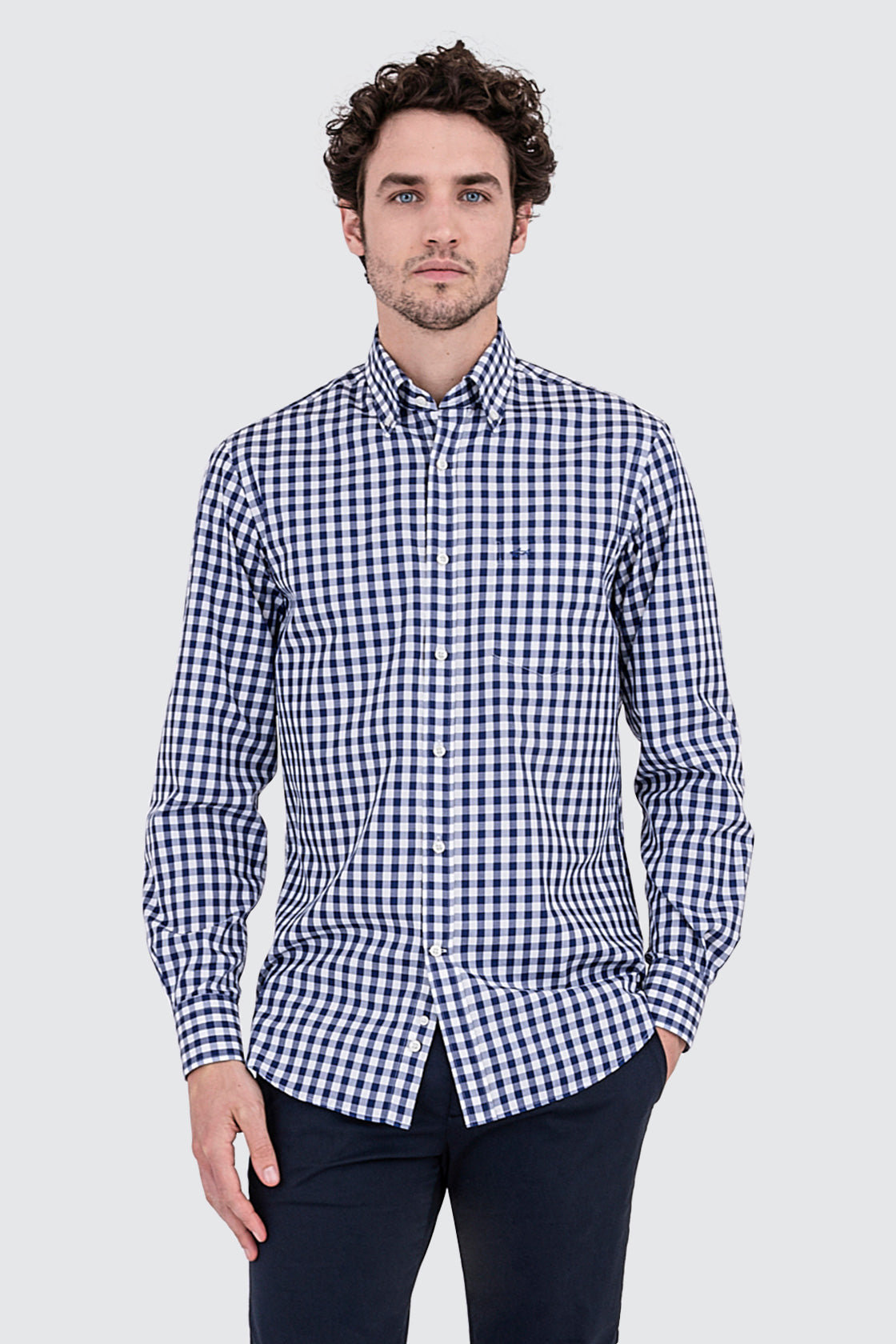Paul & Shark Check Shirt Blue
