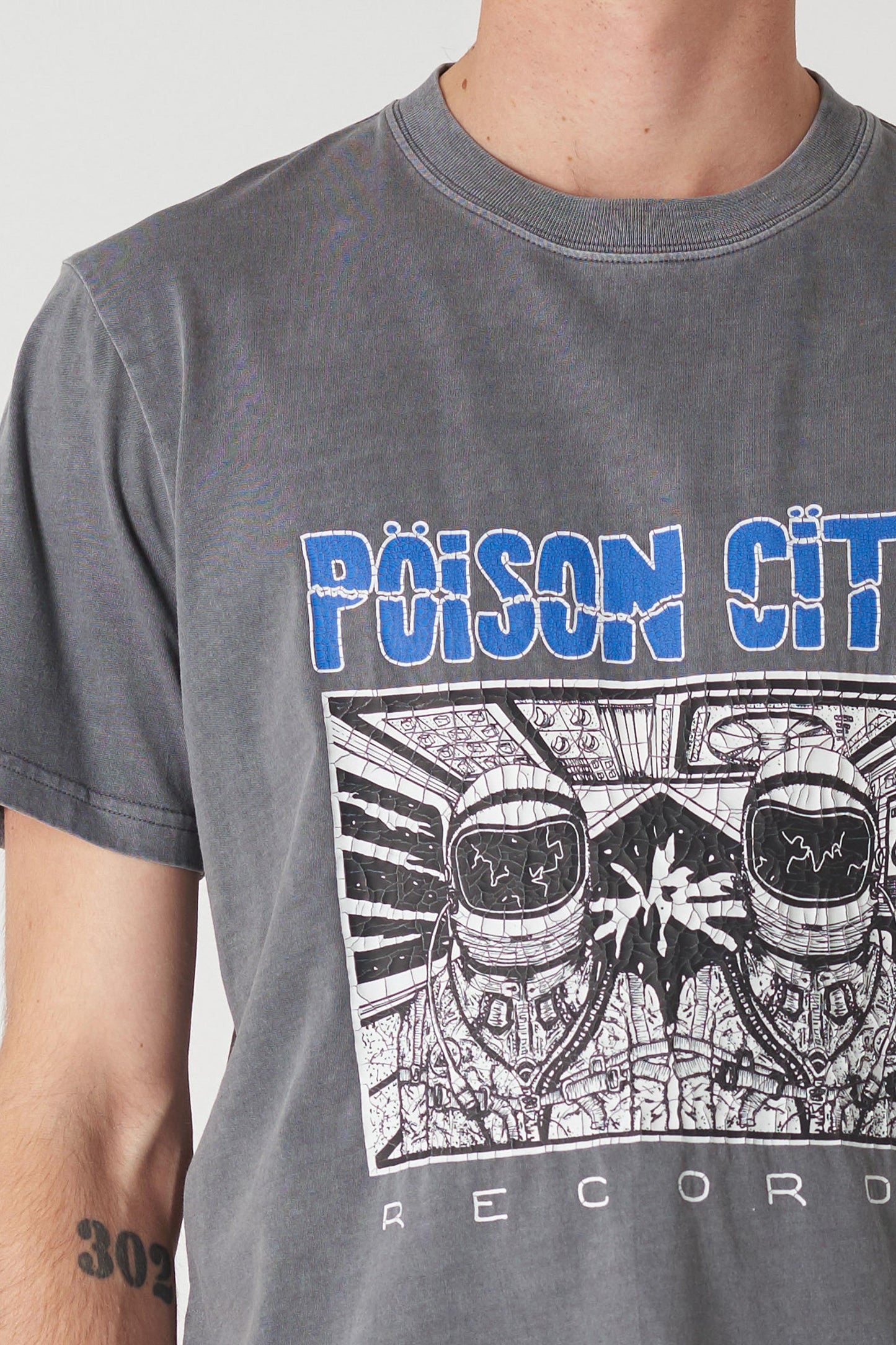 Neuw Poison City Band Tee Graphite