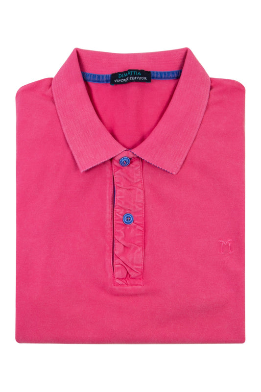 Dimattia Pink Knit Polo