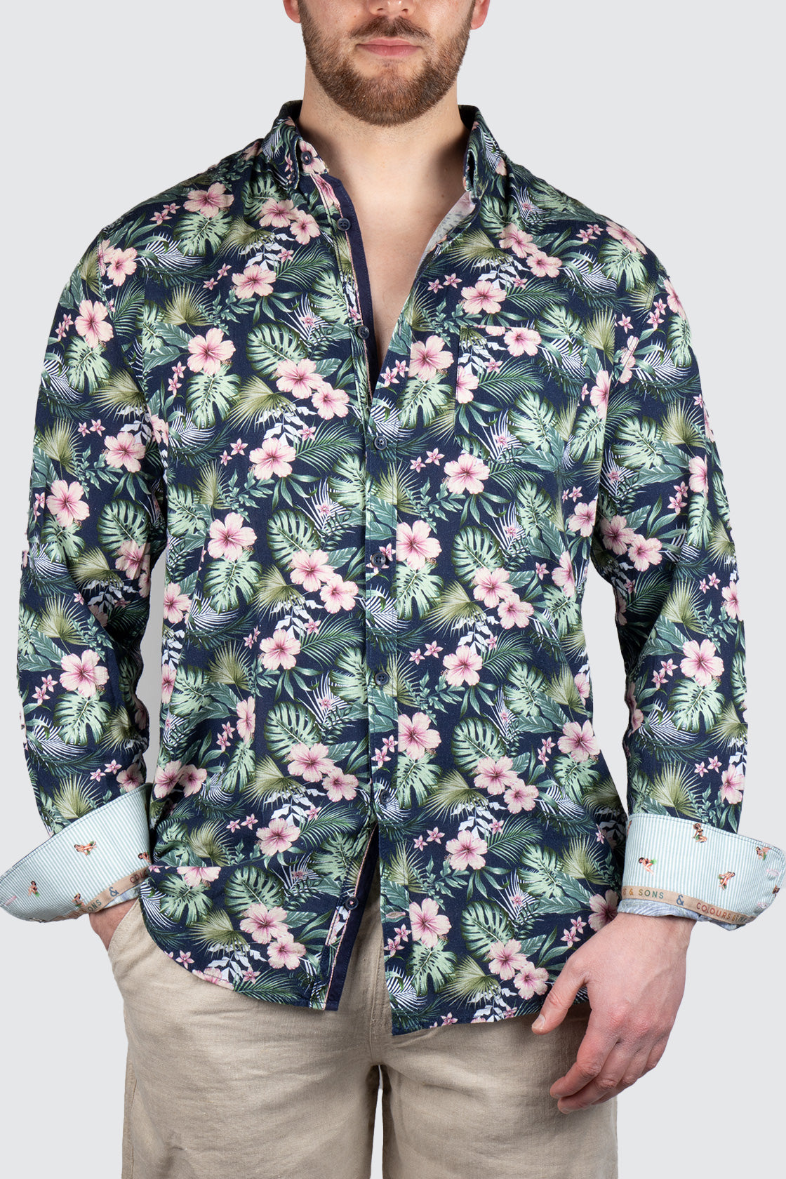 Colours & Sons Shirt Pink Forest