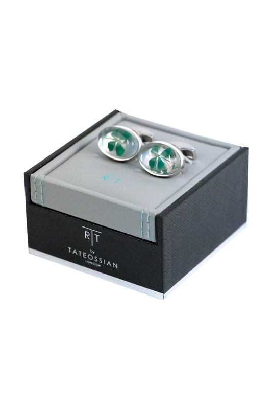 Tateossian Four Leaf Clover Cufflinks