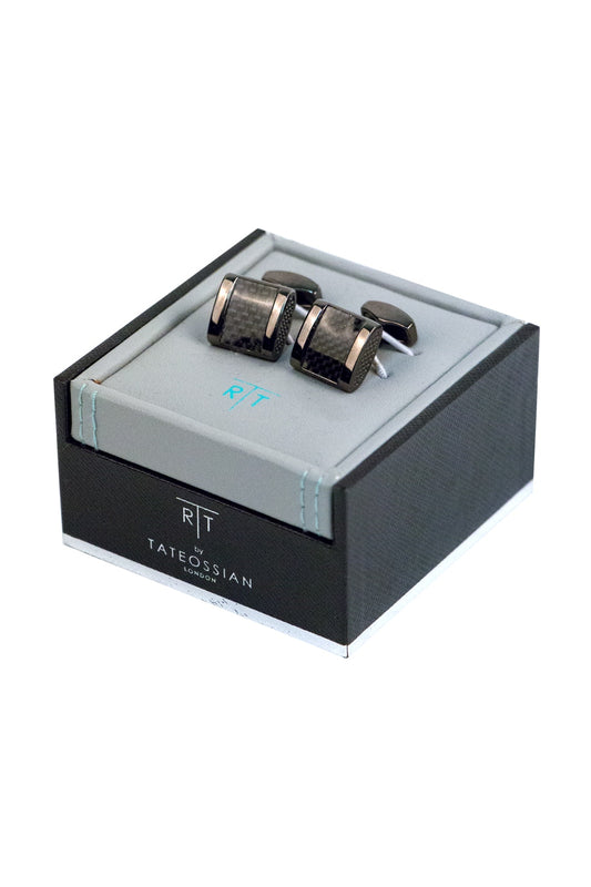 Tateossian  Carbon Freeway Cufflinks