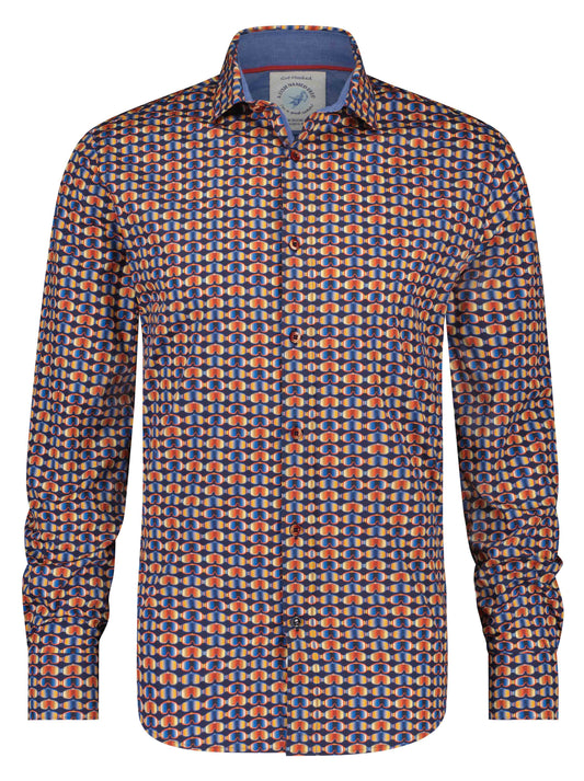 A Fish Named Fred Ski Glasses Shirt Navy