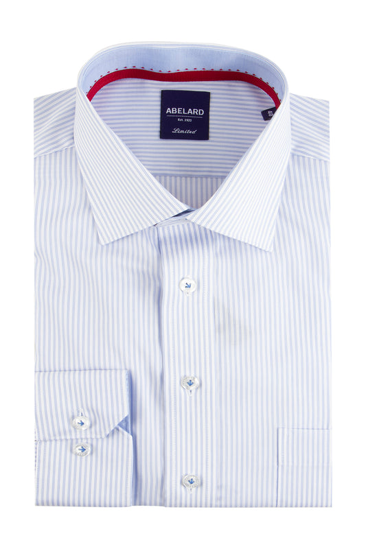 Abelard Fine Stripe Classic Shirt Sky