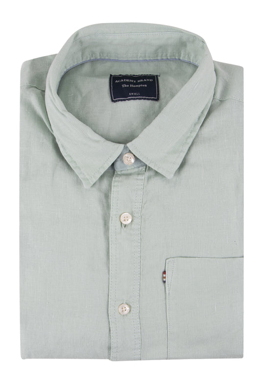 The Academy Brand Hampton Linen Shirt Pacific