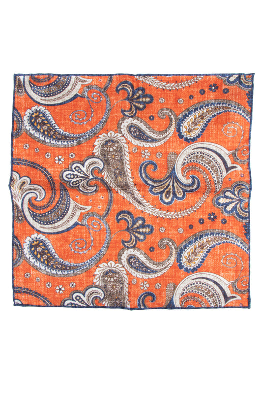 Ascot Silk Pocket Hank Orange