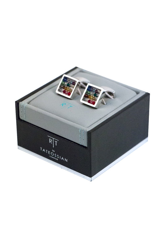 Tateossian Multicolour Square Cufflinks