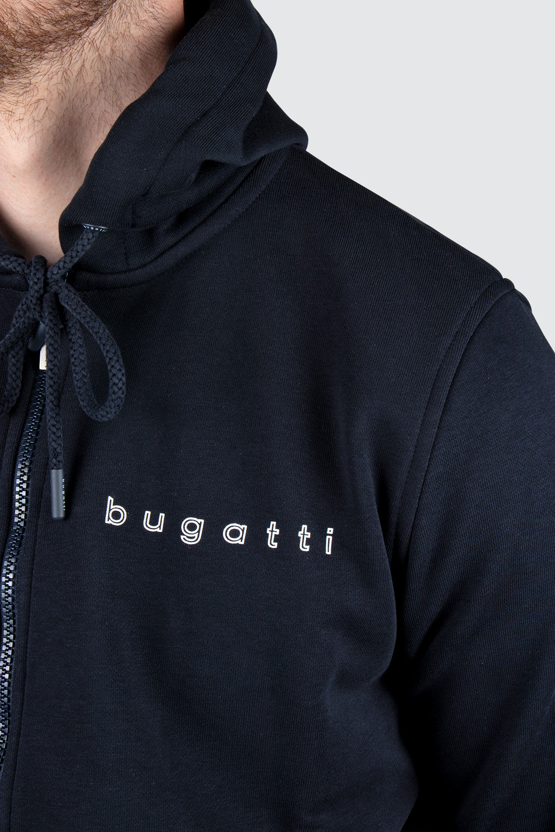 Bugatti Full Zip Hoodie Navy