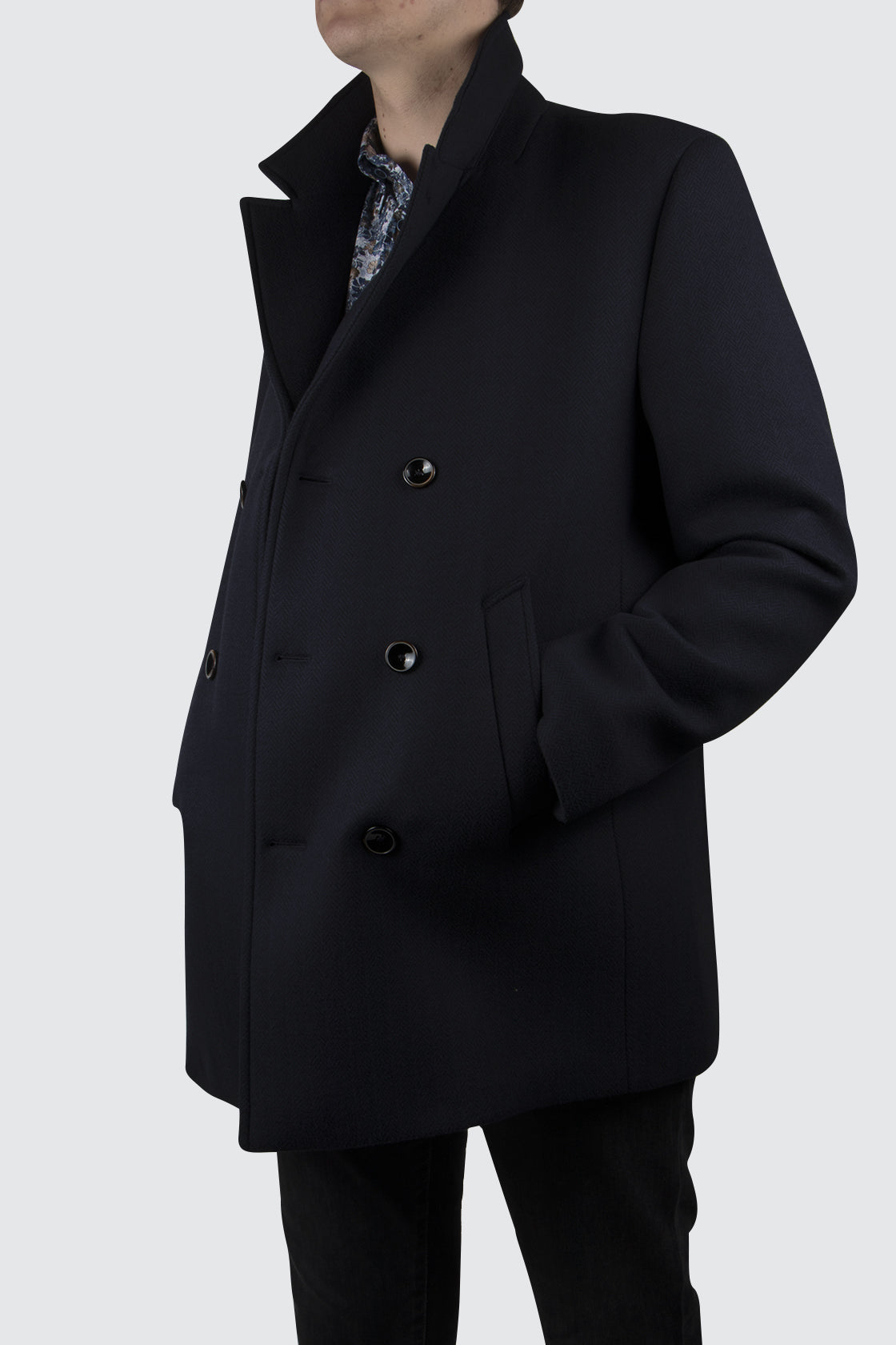 Bugatti Overcoat Navy