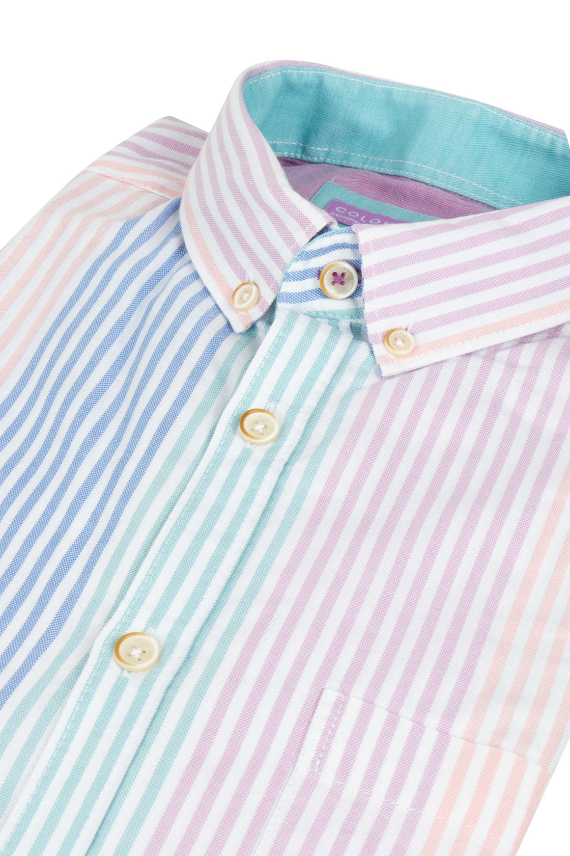 Colours & Sons Oxford Shirt Pastel Stripe