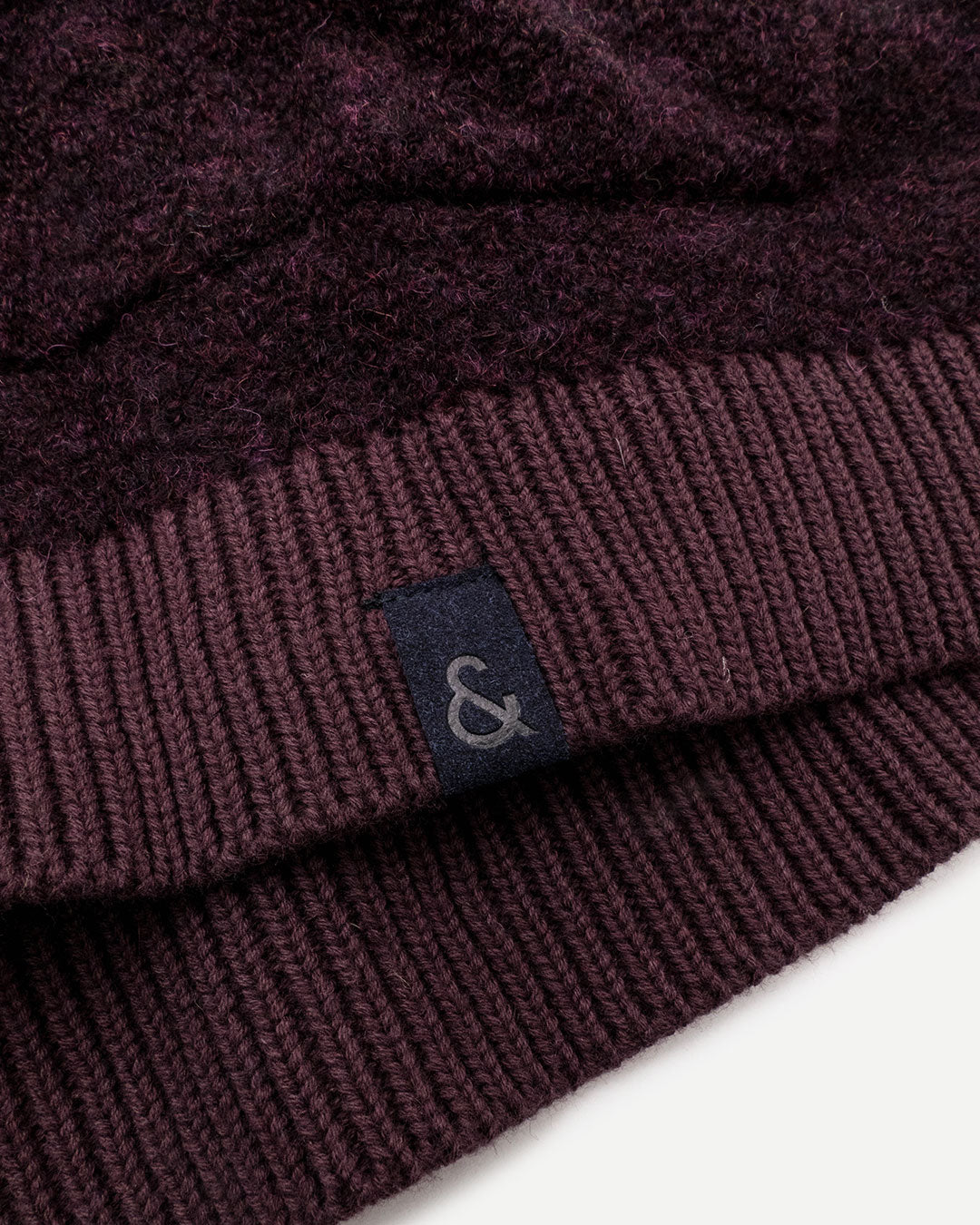 Colours & Sons Boucle Button Cardigan Burgundy