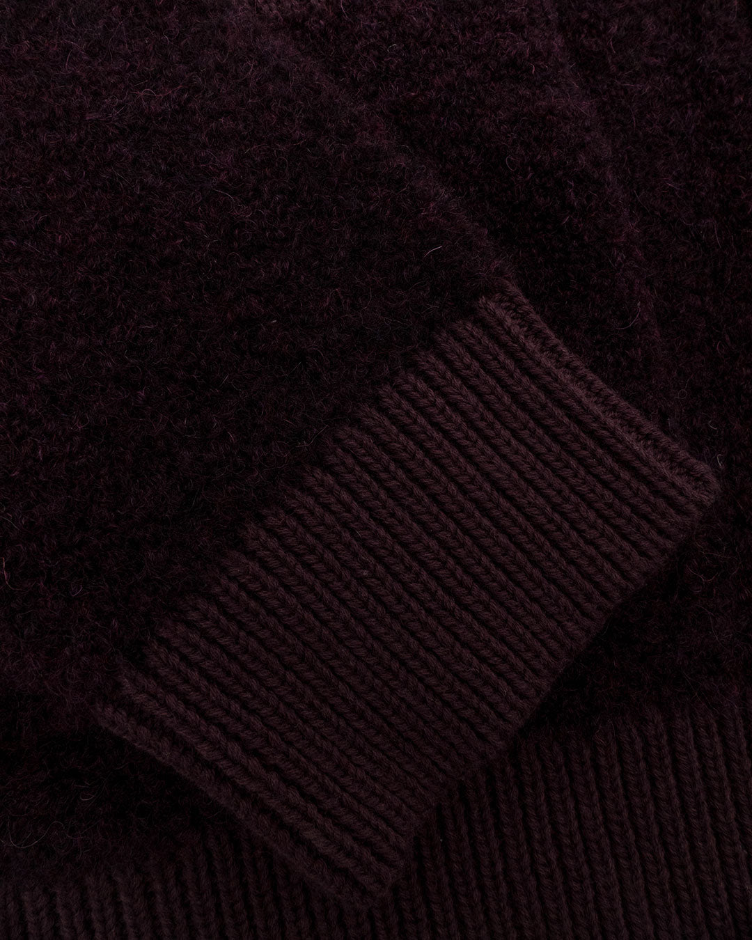 Colours & Sons Boucle Button Cardigan Burgundy