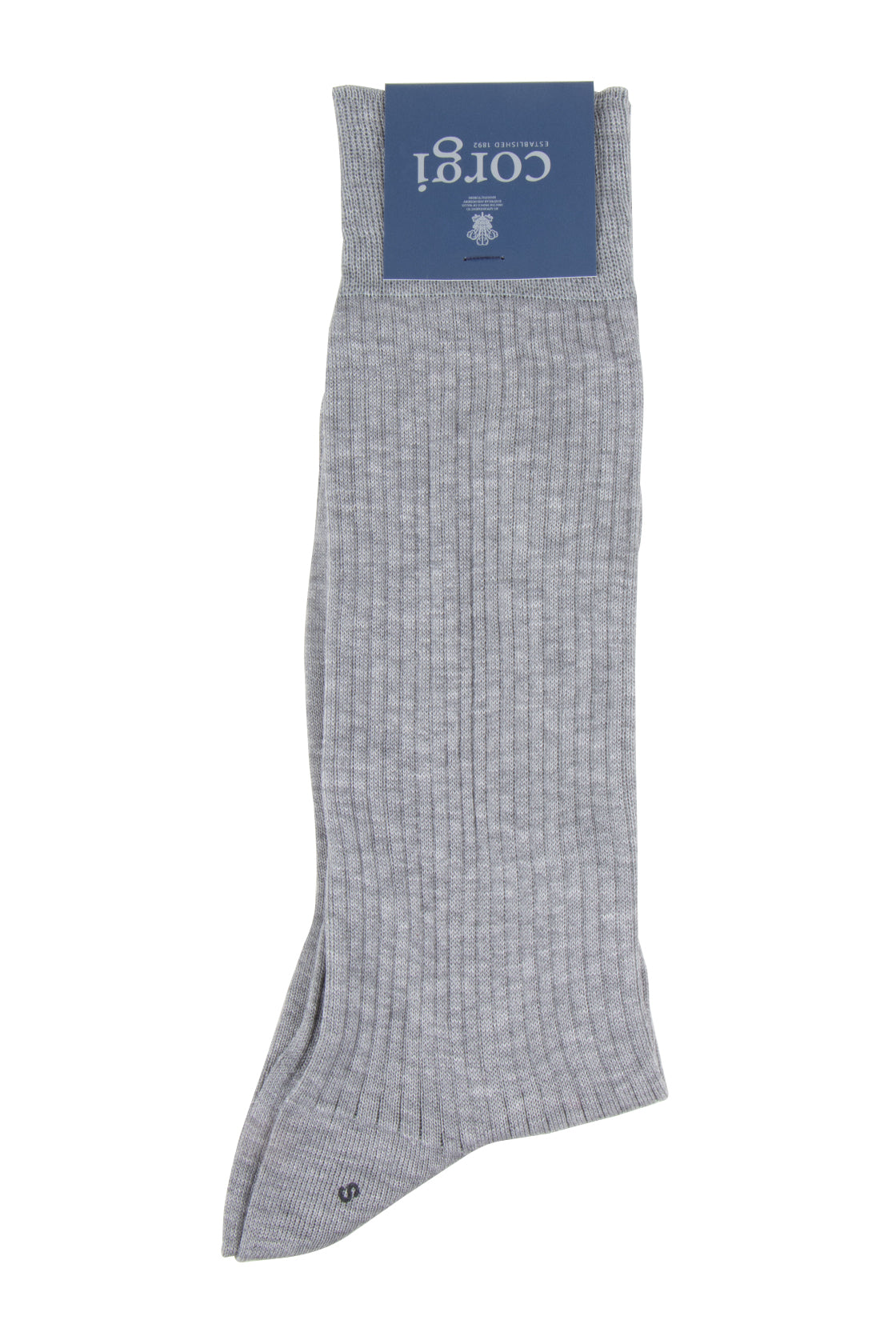 Corgi Cotton/Nylon Rib Socks Fog