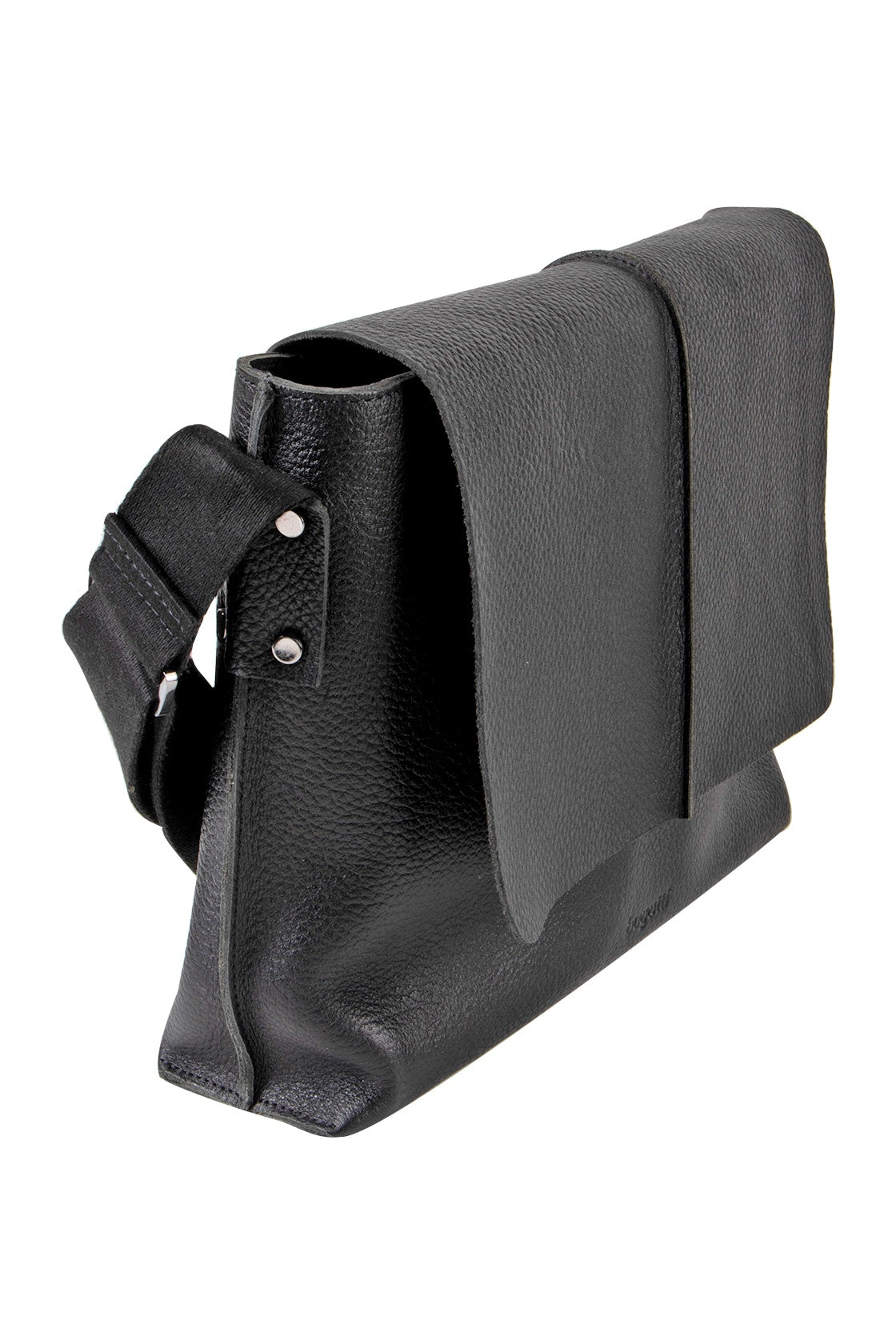 Bugatti Milano Large Black Messenger Bag