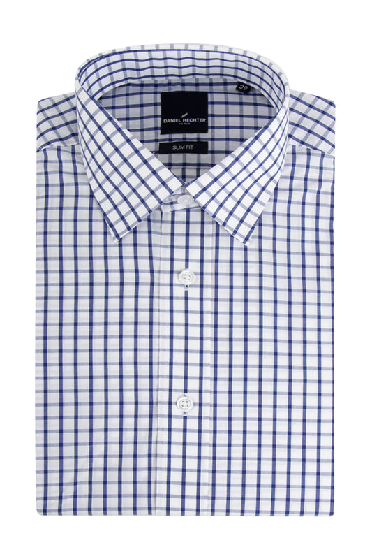 Daniel Hechter Liberty Business Check Shirt Navy