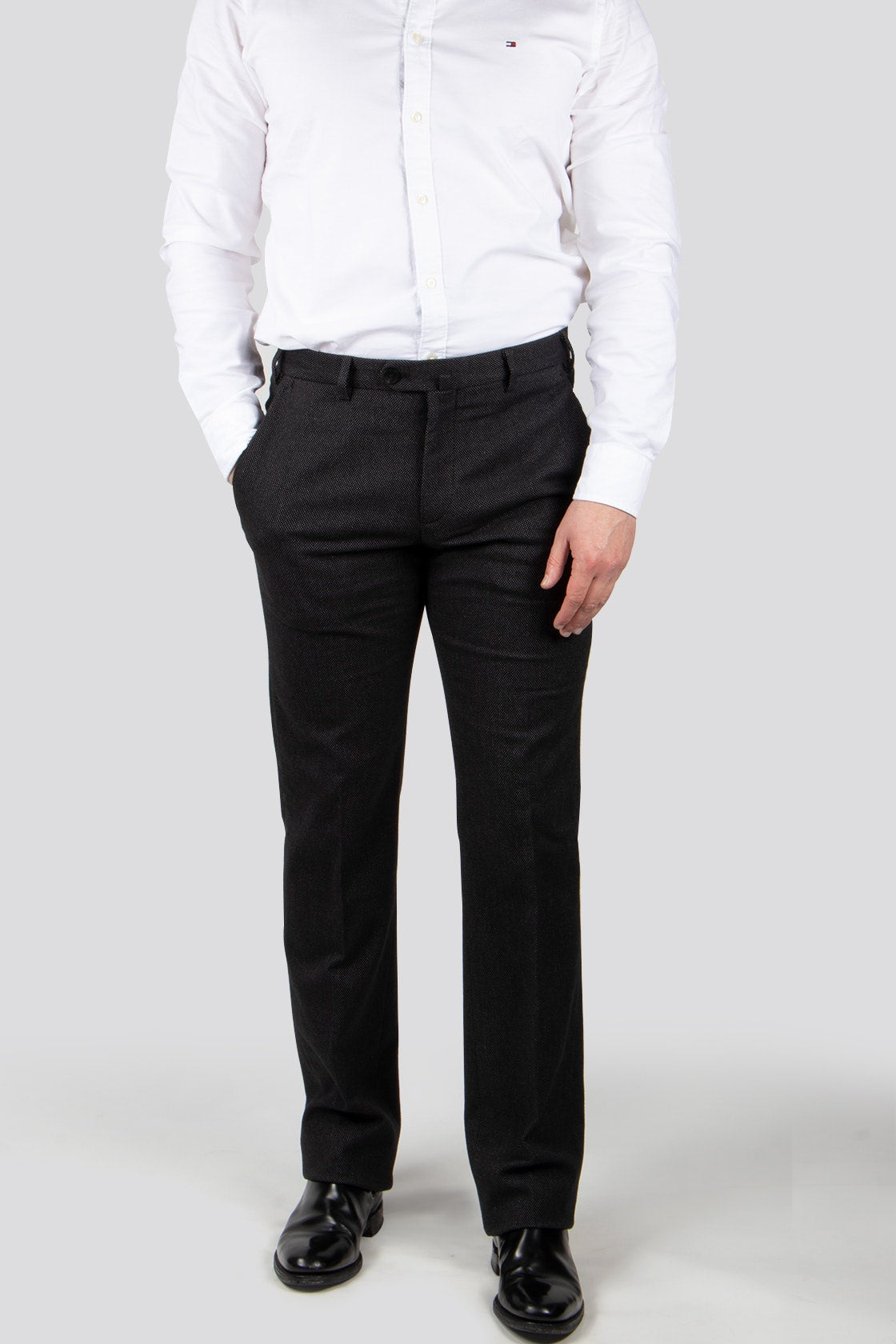 Armani Collezioni Charcoal Cotton Trouser