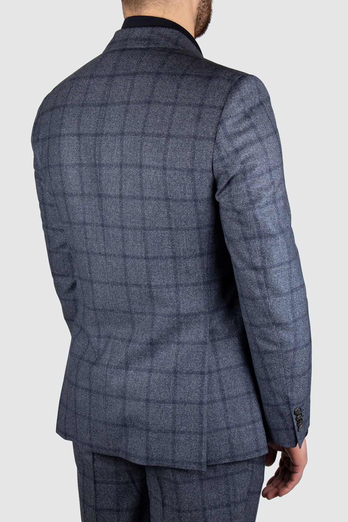 Eduard Dressler Merano Jarden Wool Suit Blue