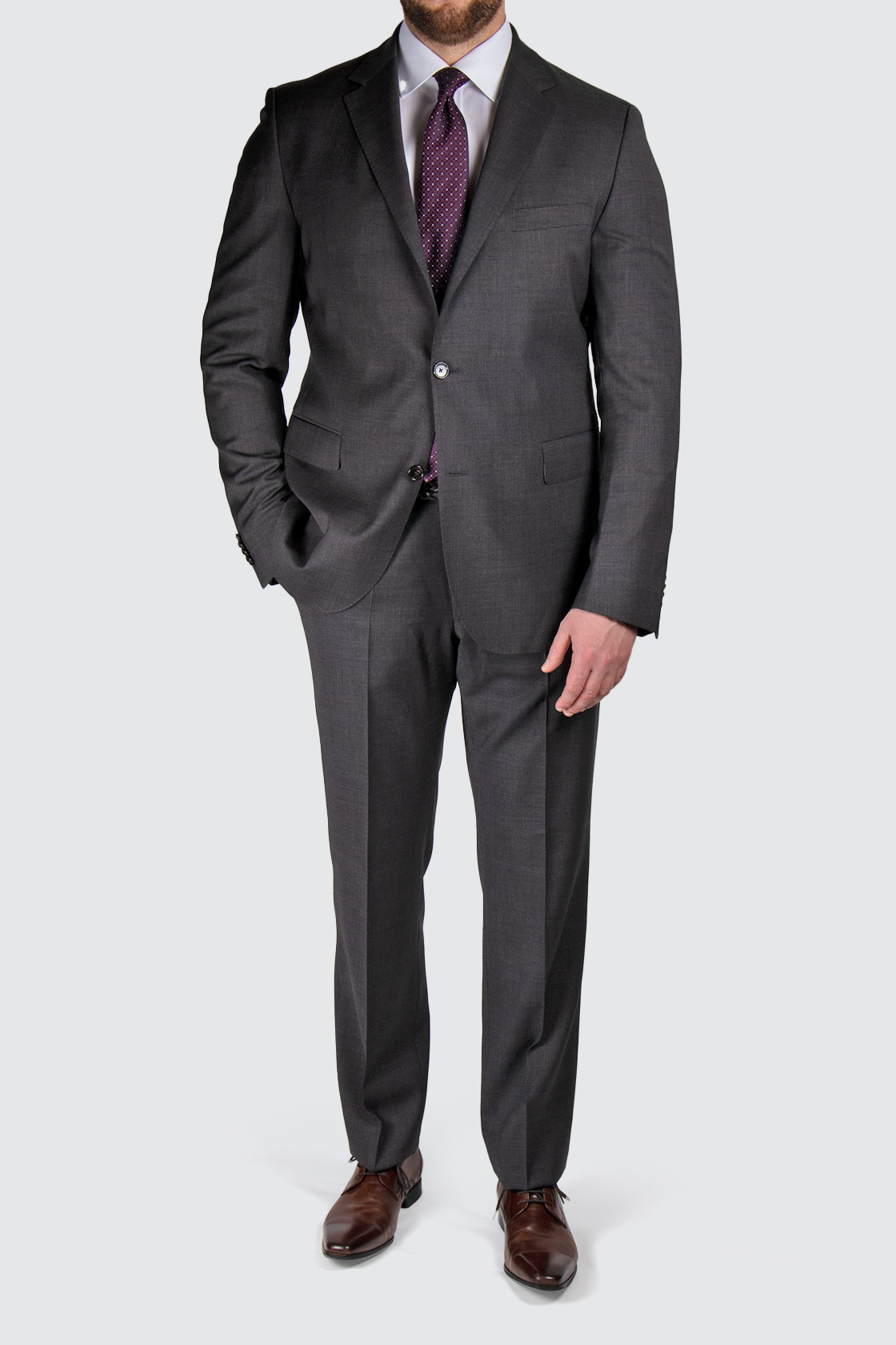 Eduard Dressler Sean Jim Suit Charcoal