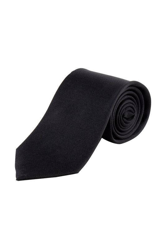 Eterna Black 7.5cm Silk Tie