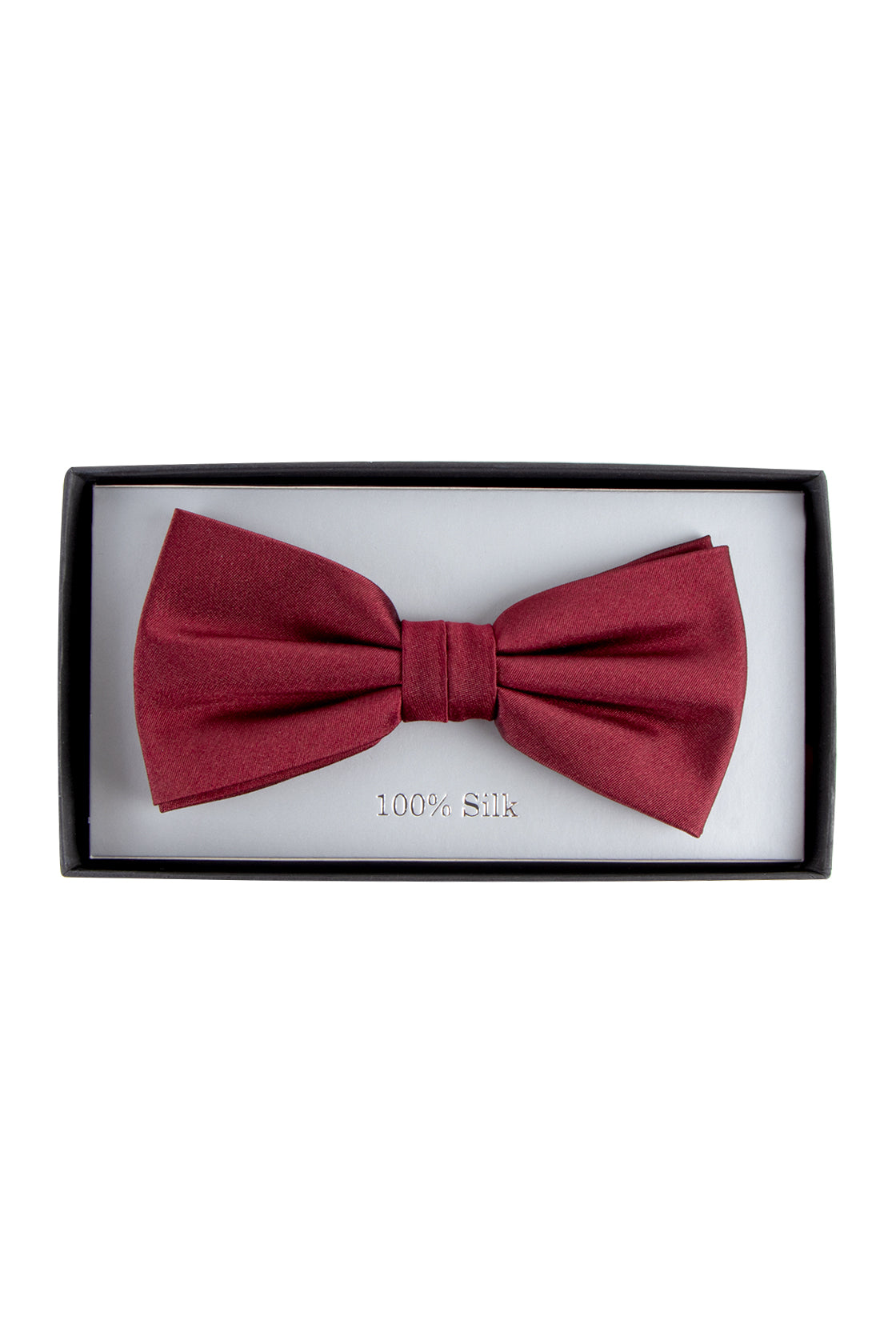 Eterna Burgundy Silk Bow Tie