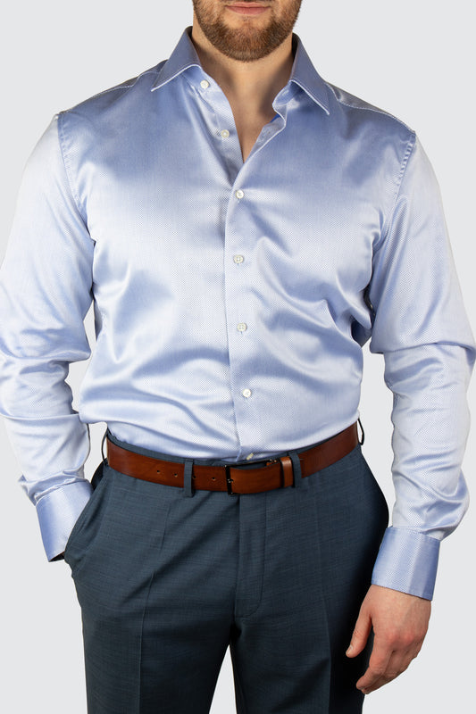 Eterna Business Shirt Plain Blue