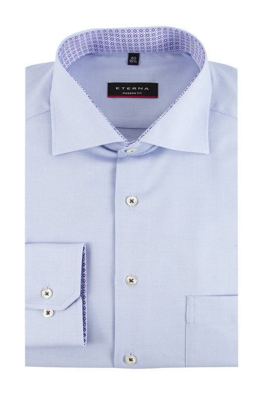 Eterna Modern Fit Business Shirt Blue