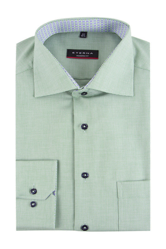 Eterna Modern Fit Business Shirt Green