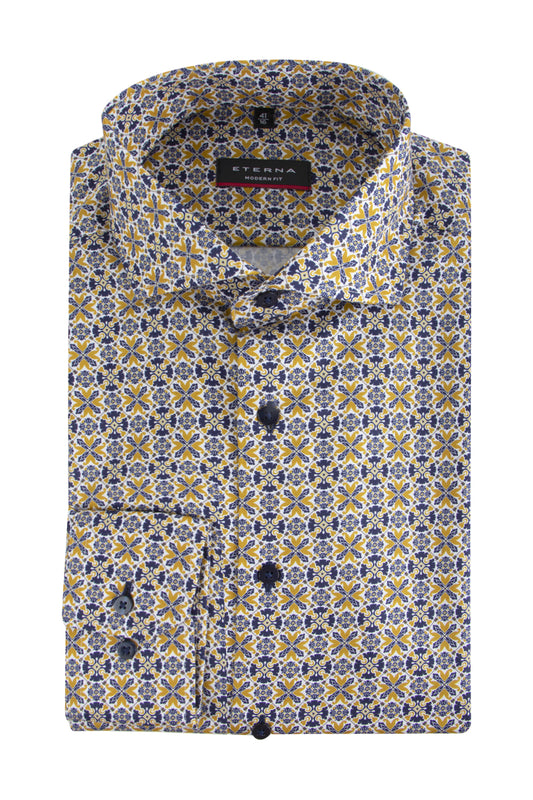 Eterna Modern Fit Business Shirt Mustard