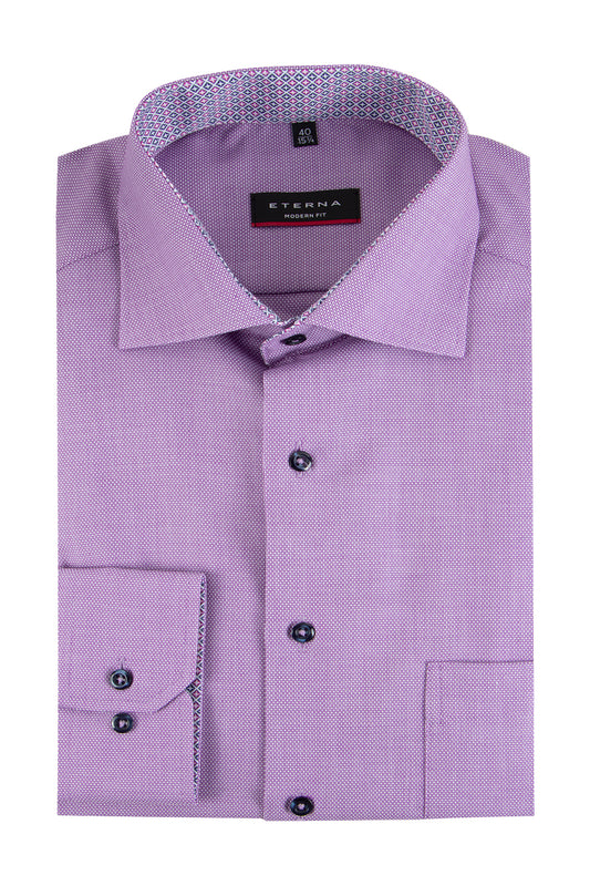 Eterna Modern Fit Business Shirt Purple