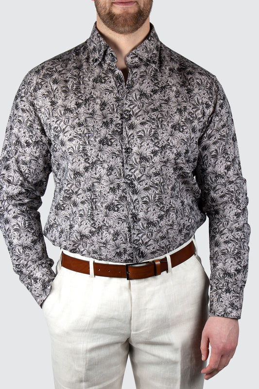 Eterna Business Shirt Flowers