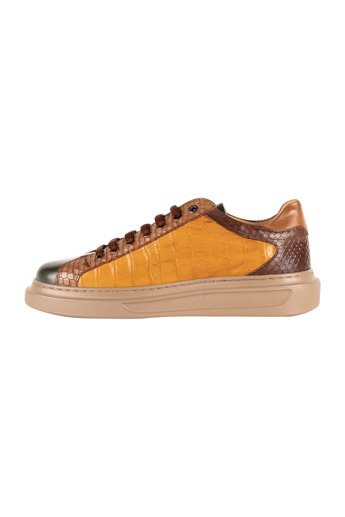 Exton Leather Trainer Tan/Brown