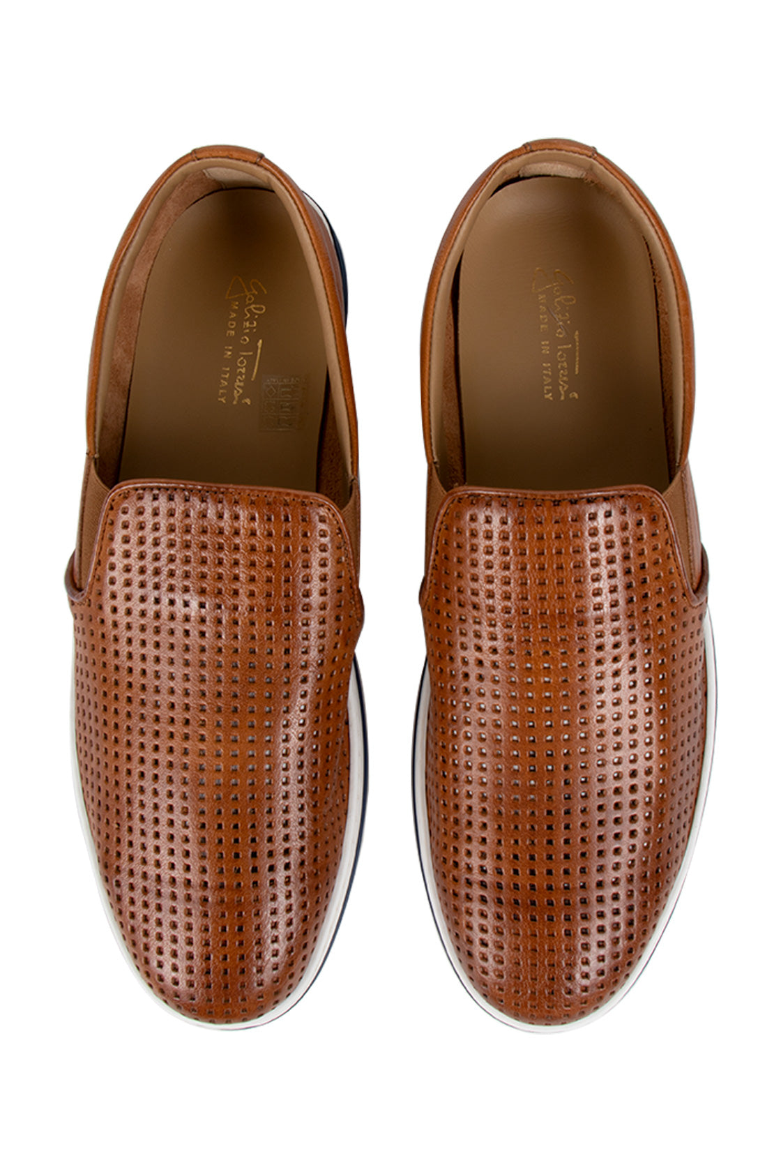 Galizio Torresi Leather Loafer Cognac – - Main Image