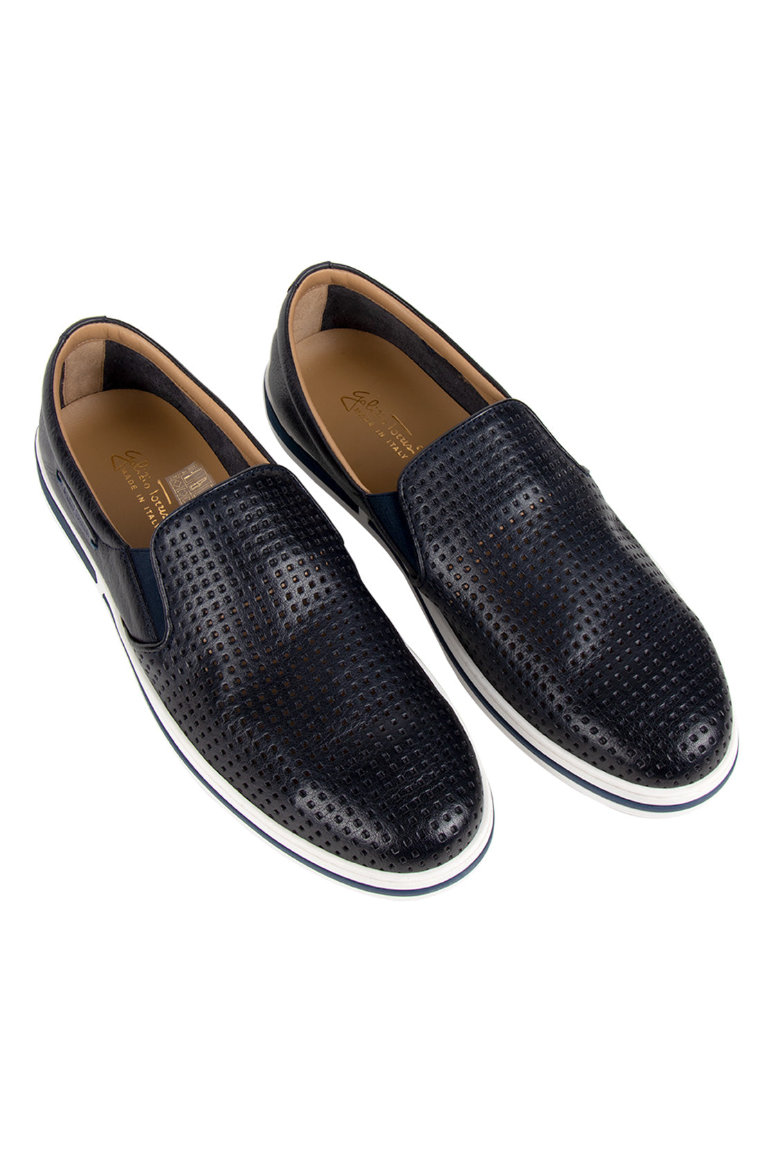 Galizio Torresi Leather Loafer Denim