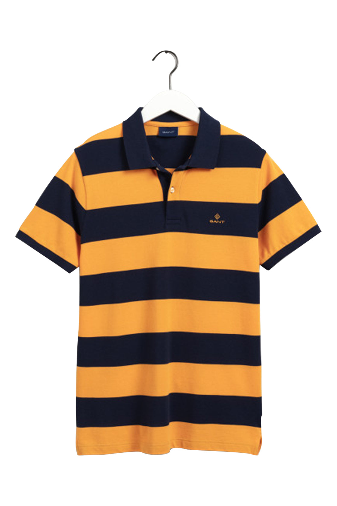 Gant Barstripe Pique SS Rugger Dahlia Orange