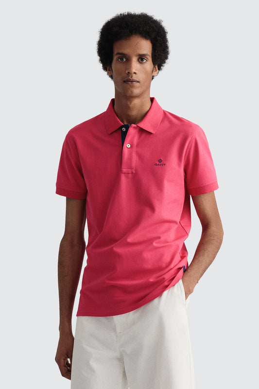 Gant Pique SS Rugger Sunset Pink