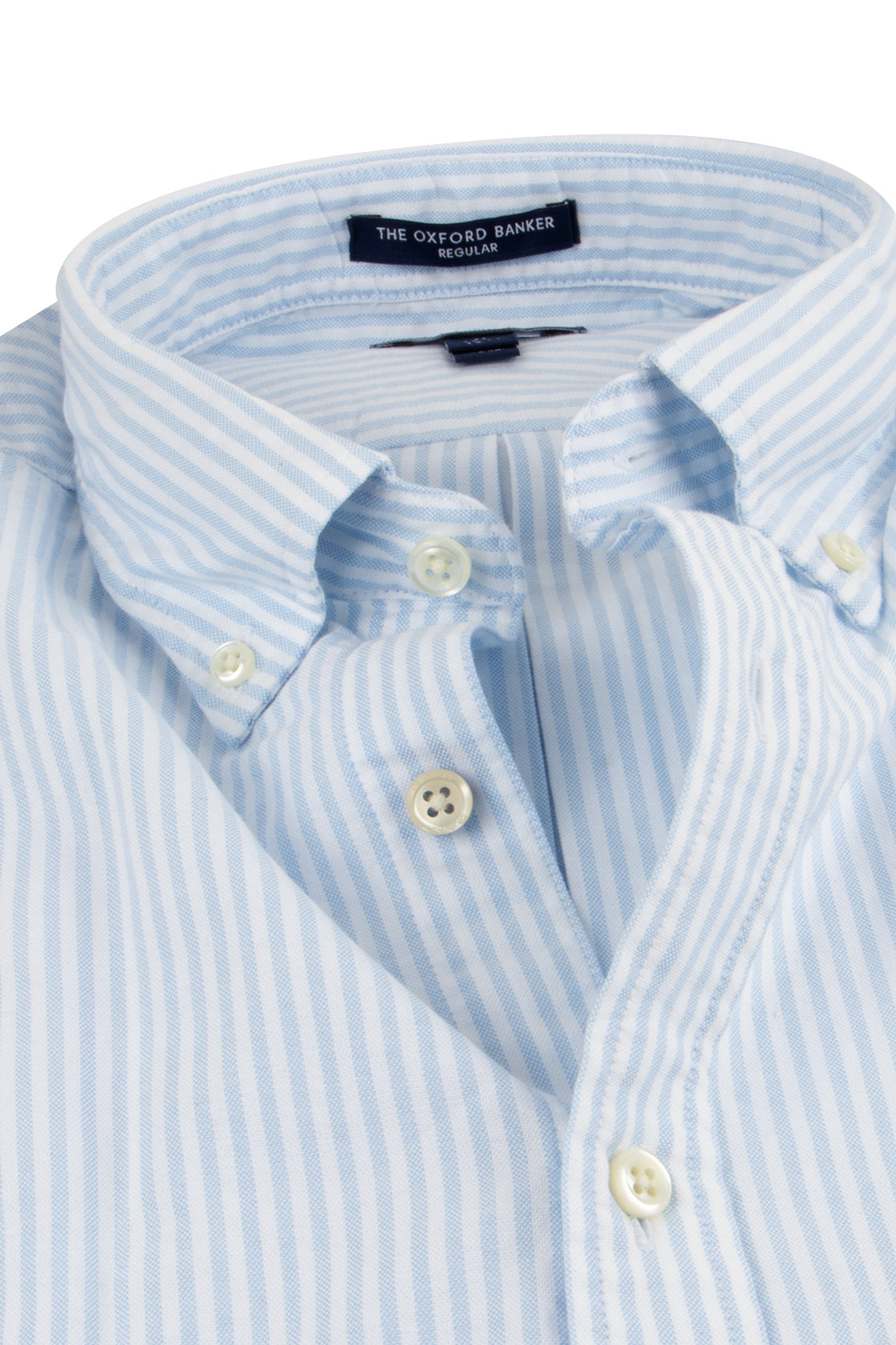 Gant Regular Fit Oxford Banker Shirt Capri Blue