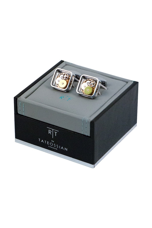 Tateossian Square Gears Cufflinks