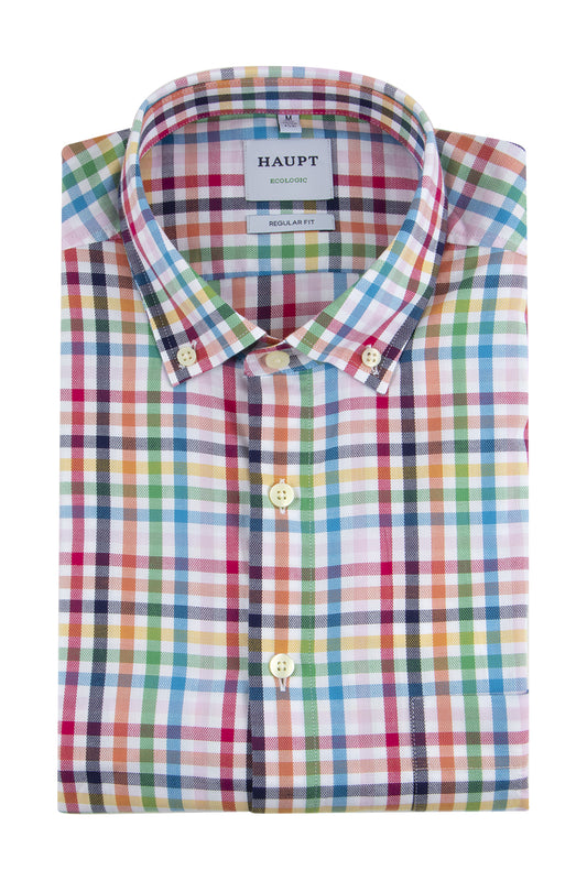 Haupt Short Sleeve Shirt Multi Check