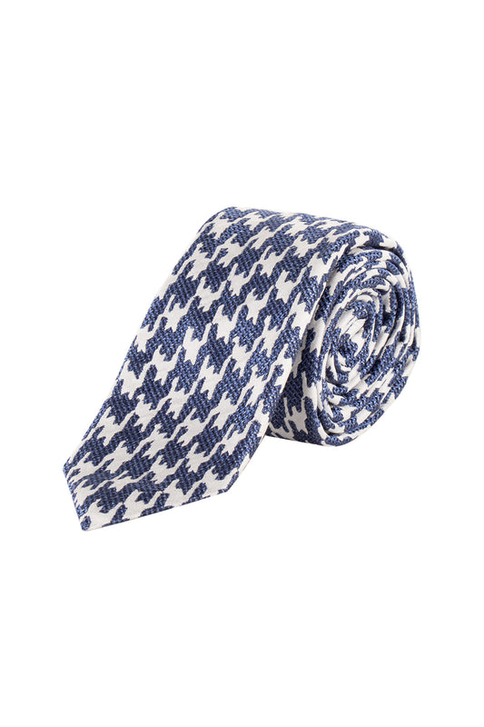 Hemley 6cm Tie White/Blue
