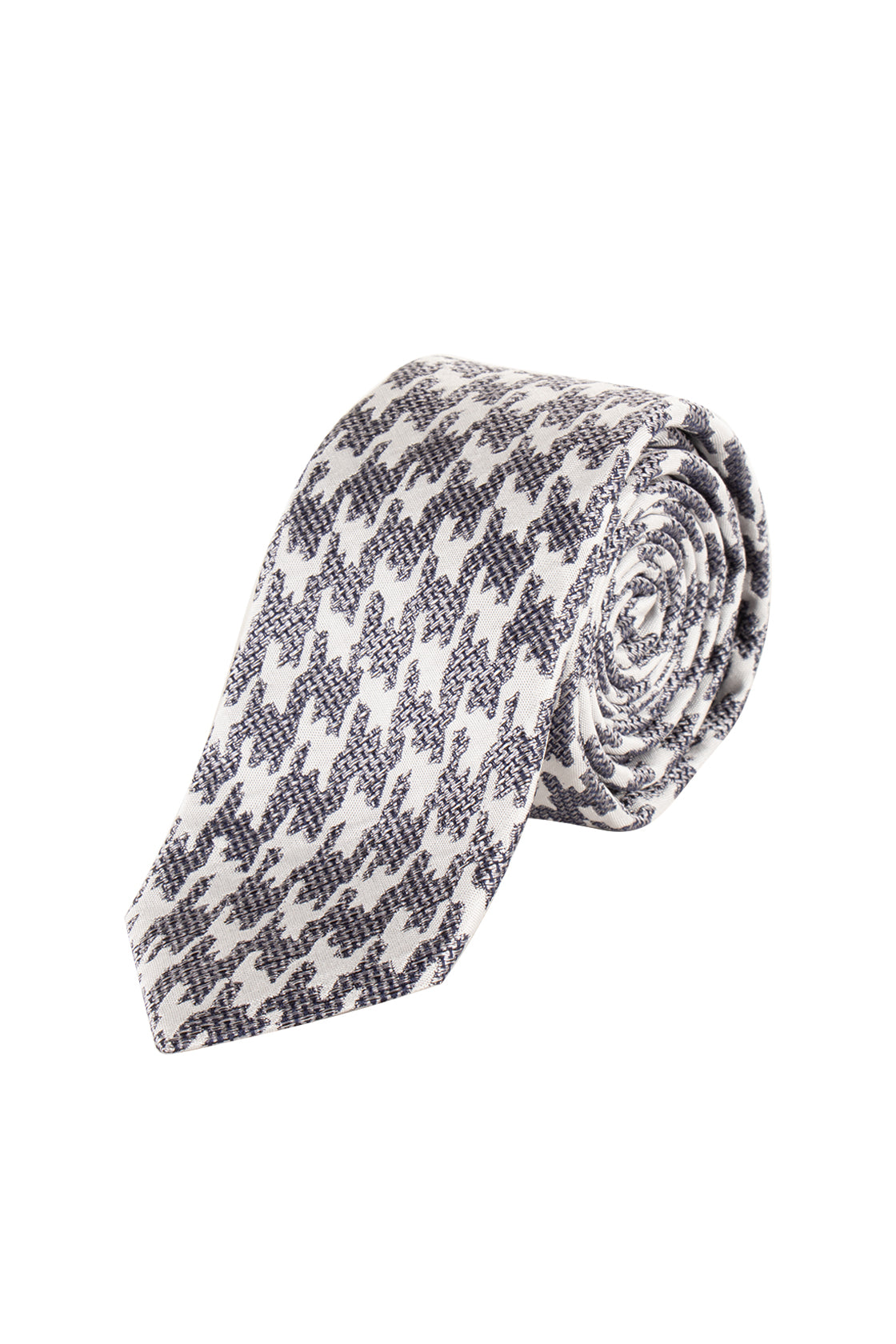 Hemley 6cm Tie White/Silver