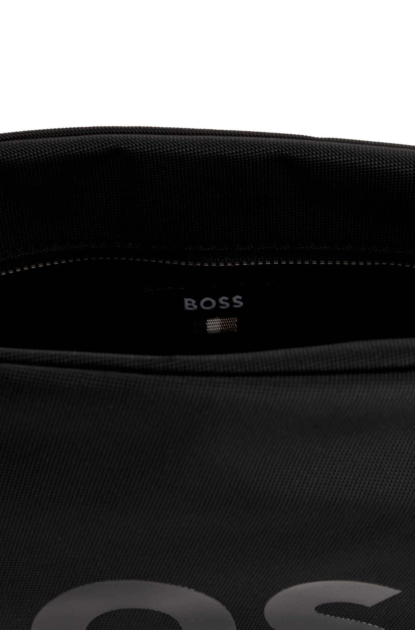 Hugo Boss Catch Leather Washbag Black