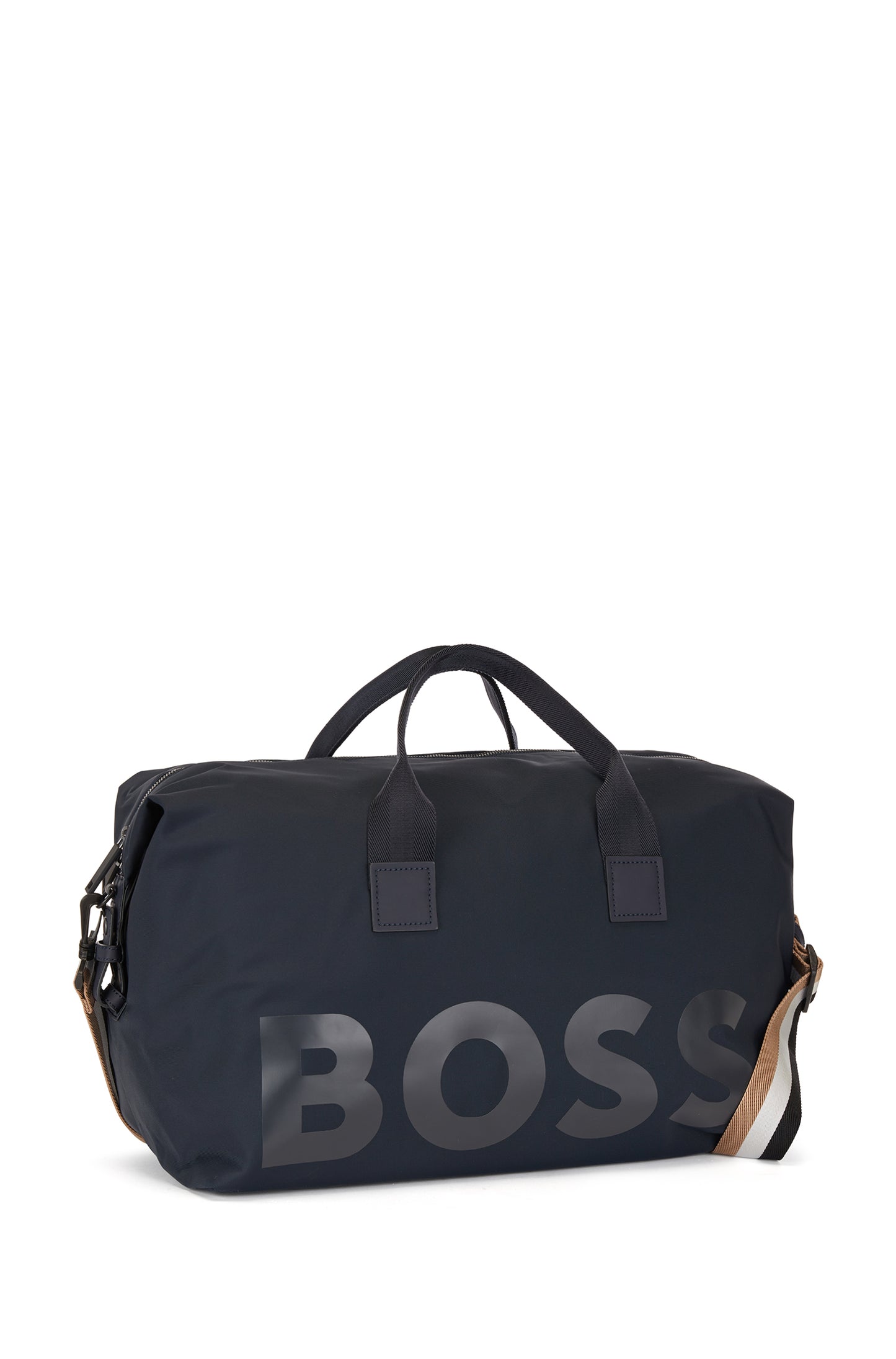 Hugo Boss Catch Leather Holdall Navy